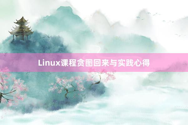 Linux课程贪图回来与实践心得
